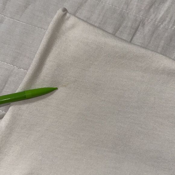 Lucky Brand S Ivory Classic Navy Logo Short Sleeve Tee Cloud Dancer - Picture 10 of 11